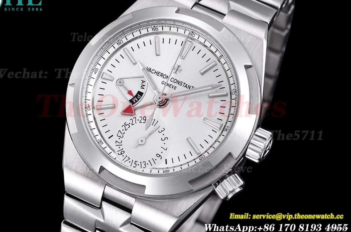 SS PZF 41mm 7900V Dial Silver Overseas A5110 SS 0414